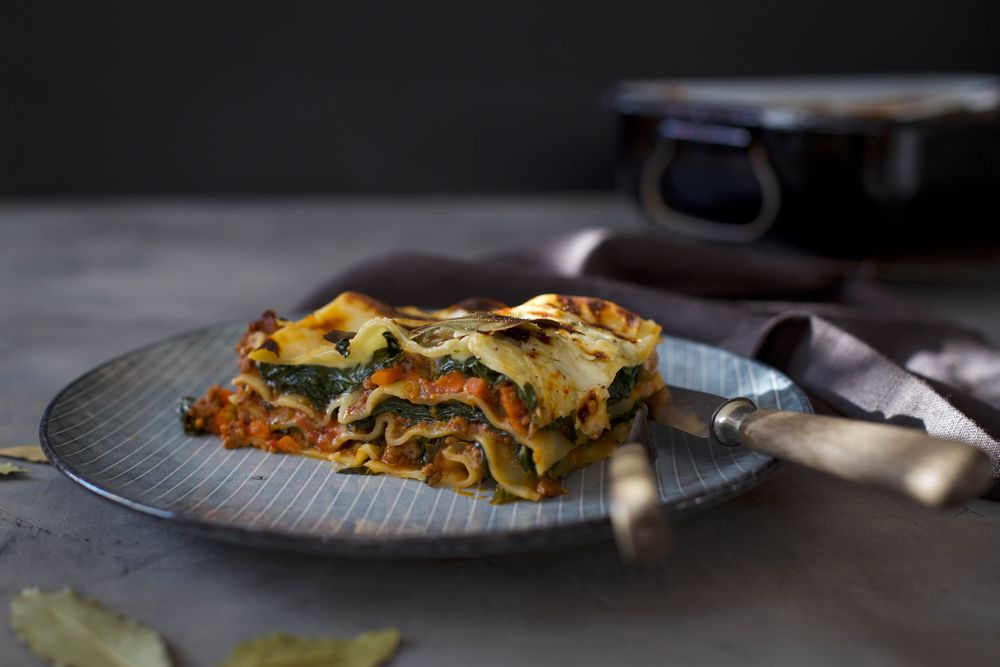 Rezeptbild: Klassische Lasagne mit Spinat