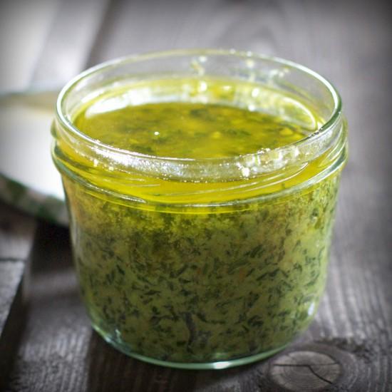 Rezeptbild: Bärlauch-Walnuss Pesto