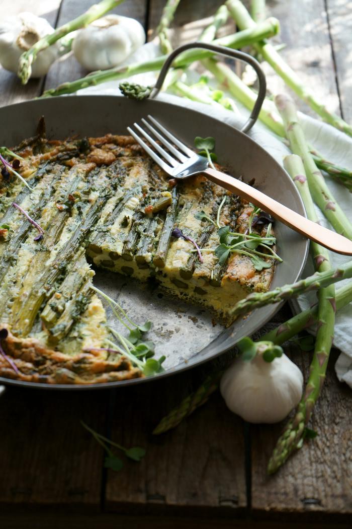 Rezeptbild: Grüne Spargel-Frittata low-carb