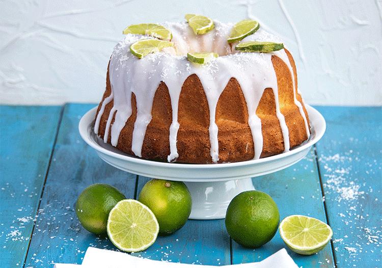 Rezeptbild: Kokos Limetten Gugelhupf