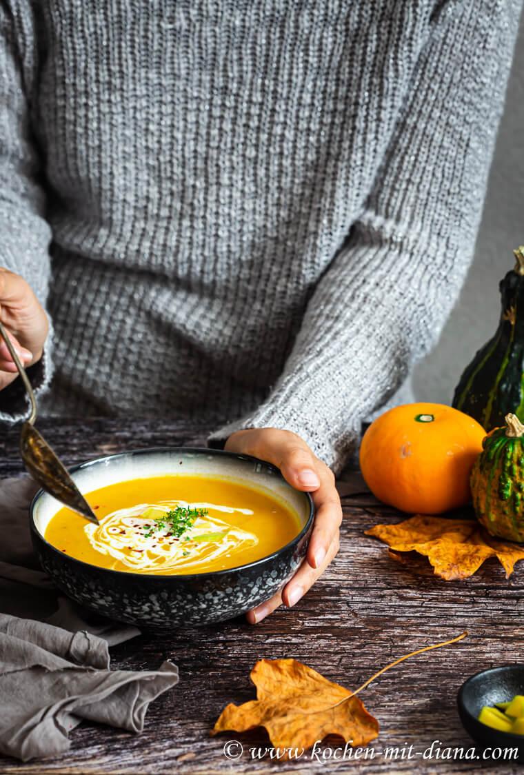 Rezeptbild: Kürbis-Mango Suppe