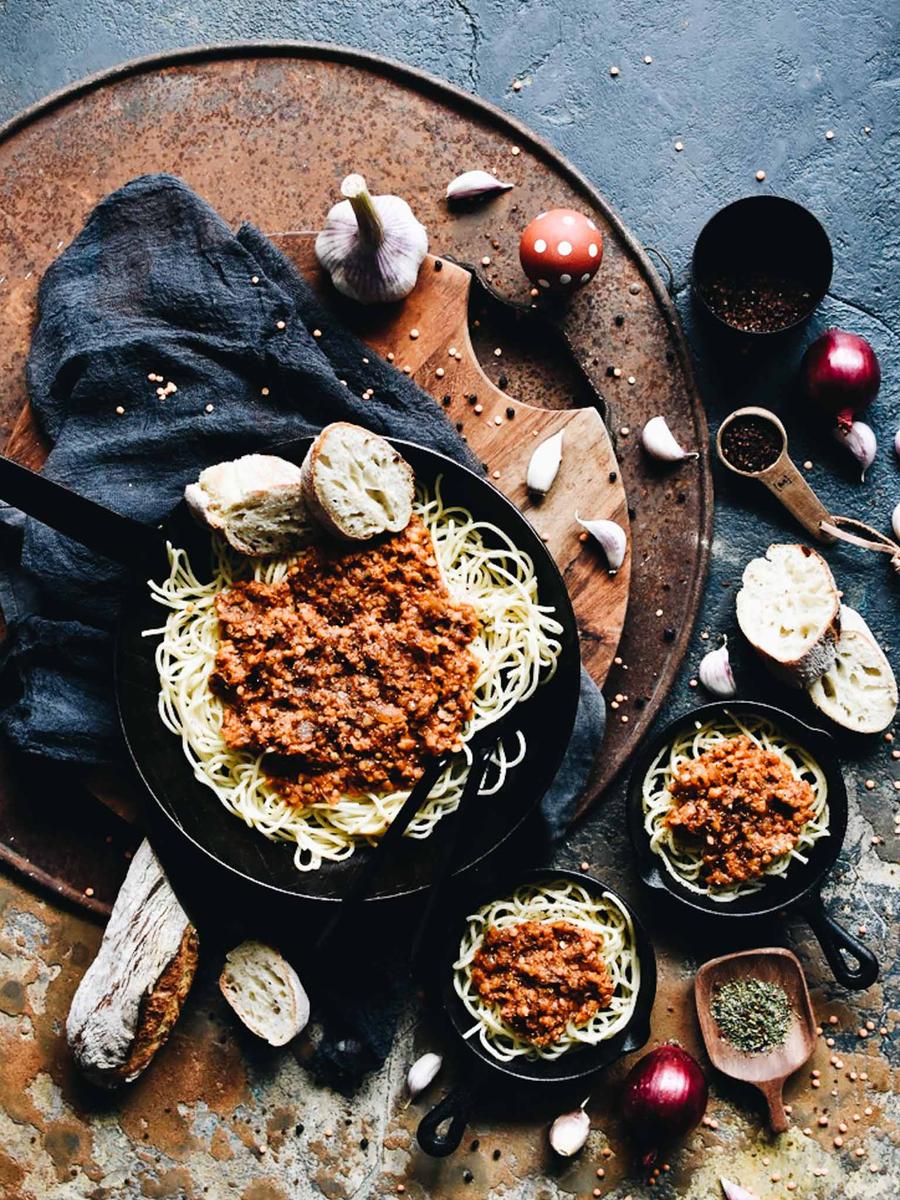 Rezeptbild: VEGANE LINSENBOLOGNESE