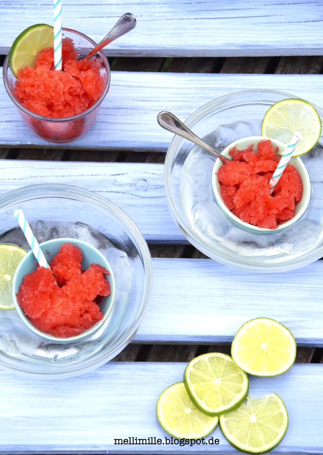 Rezeptbild: Erdbeer-Cider-Granita