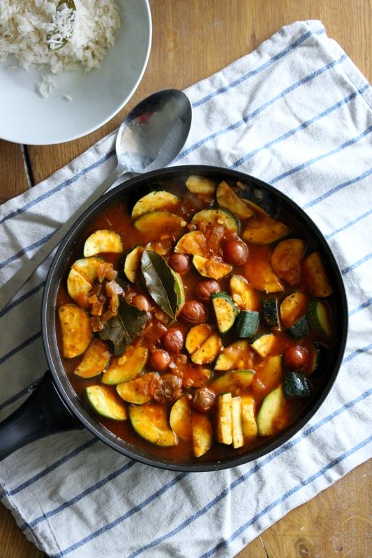 Rezeptbild: Cremiges Zucchini - Gulasch