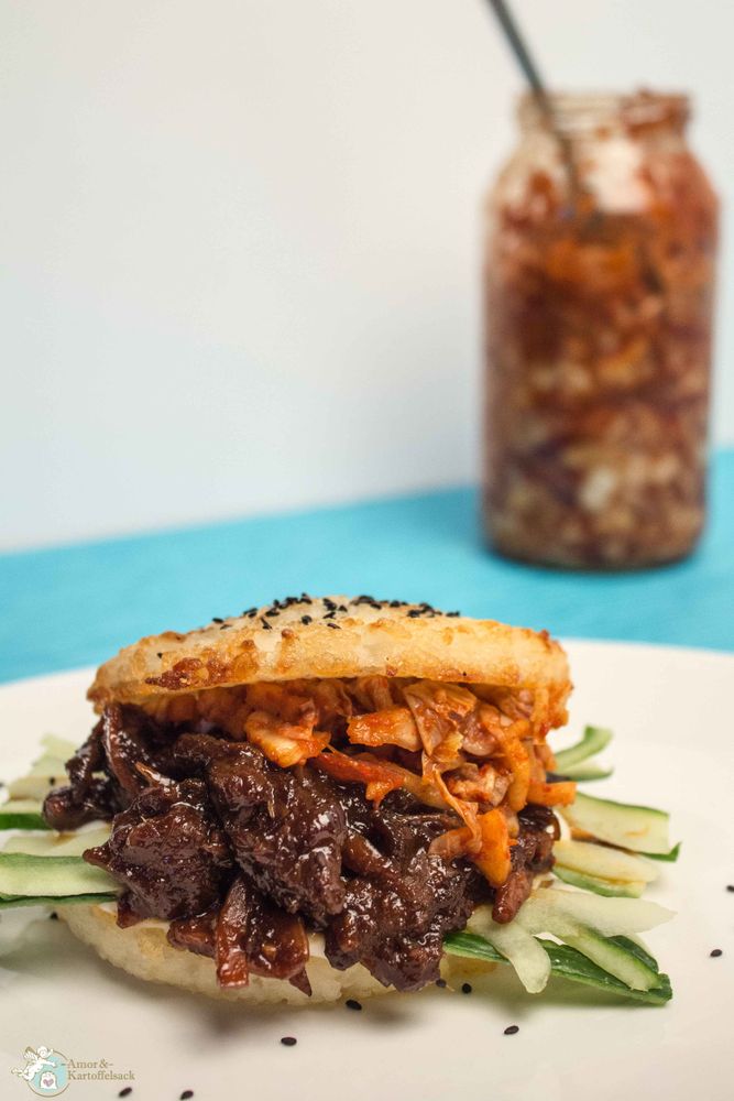 Rezeptbild: Bulgogi-Reis-Burger