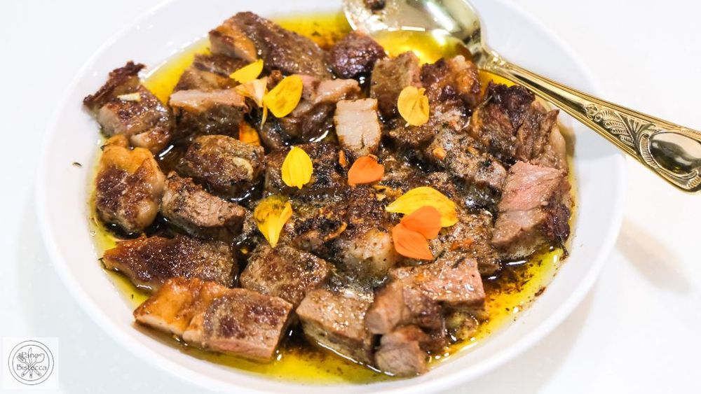 Rezeptbild: Steak Bytes in Kraeuterbutter
