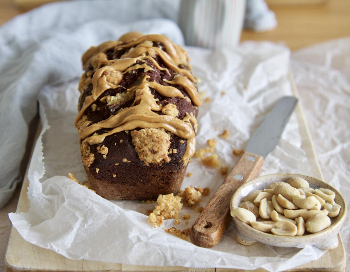 Rezeptbild: Schokoladen Bananen Streusel Kuchen