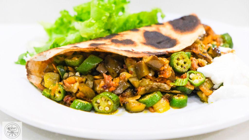 Rezeptbild: Einfacher Wrap mit Gemuese