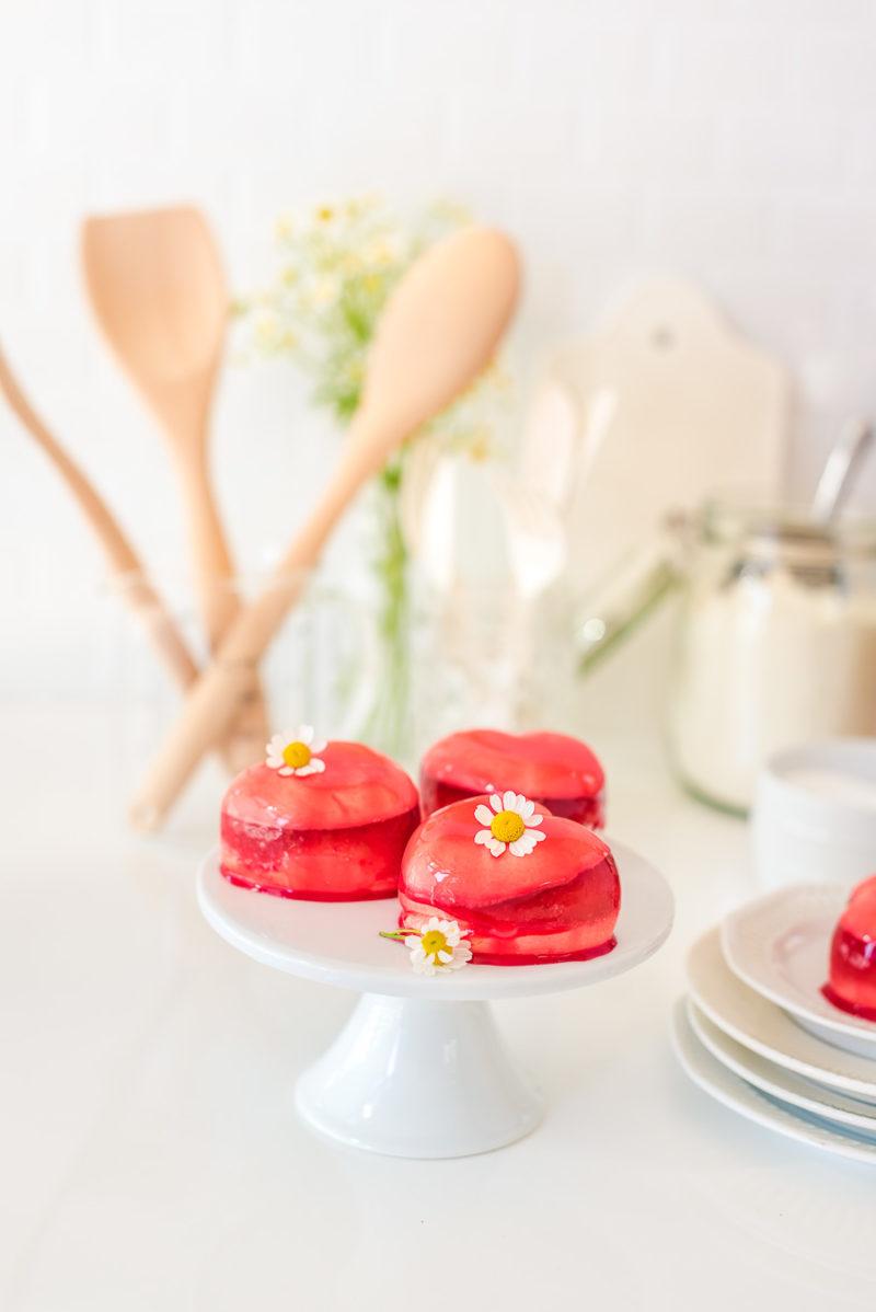 Rezeptbild: Mirror Glaze Herzen