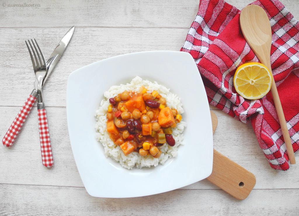 Rezeptbild: Veganes Süßkartoffel Chili sin Carne