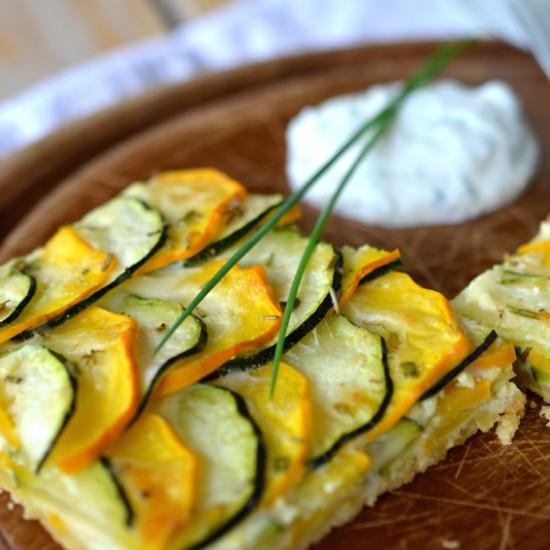 Rezeptbild: Zucchini-Parmesan-Tarte