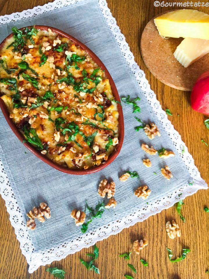 Rezeptbild: Bier Mac and Cheese mit Apfel und Bacon
