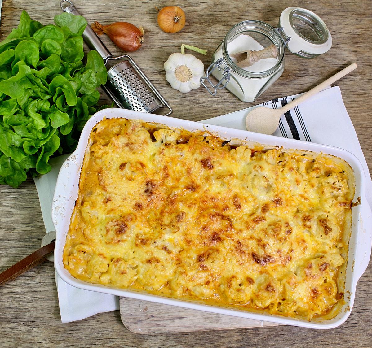 Rezeptbild: Blumenkohlauflauf mit Hackfleisch