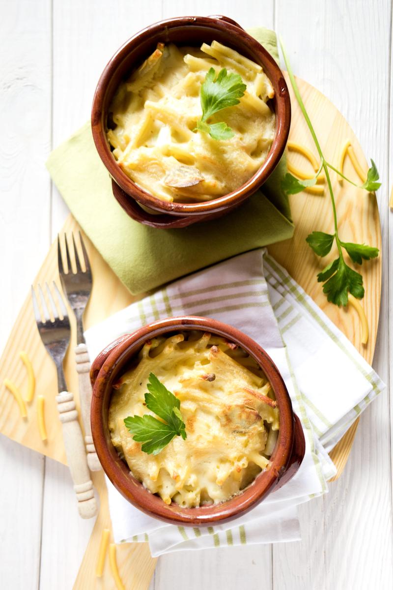 Rezeptbild: Nudelauflauf vegetarisch: Blumenkohl-Makkaroni-Auflauf