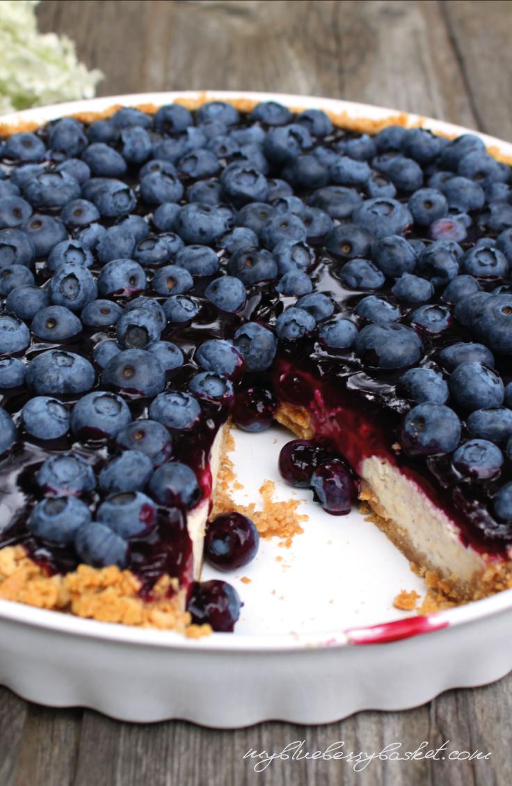 Rezeptbild: Cheesecake mit Heidelbeeren
