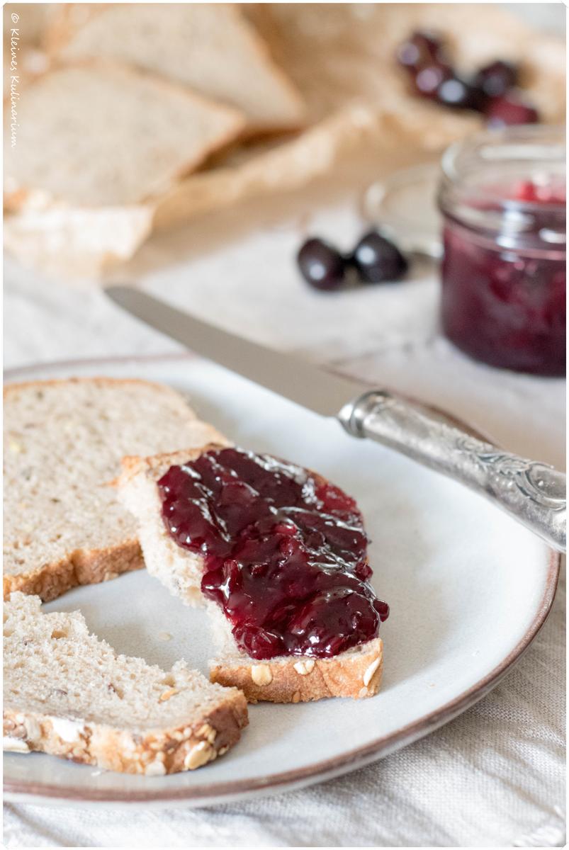 Rezeptbild: Sauerkirschmarmelade ohne Gelierzucker