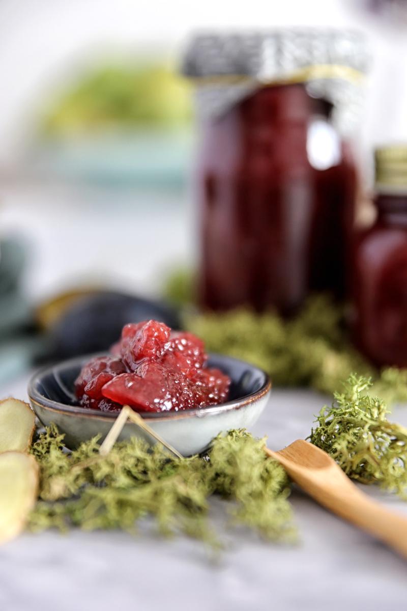 Rezeptbild: ZWETSCHGENMARMELADE MIT INGWER-KICK