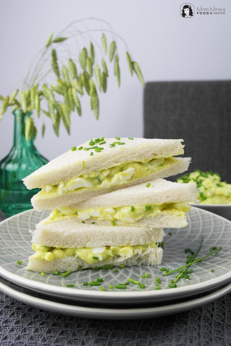 Rezeptbild: Avocado-Curry-Eiersalat Sandwich
