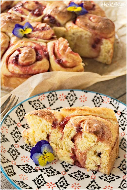 Rezeptbild: Orangen-Preiselbeer Schneckenkuchen