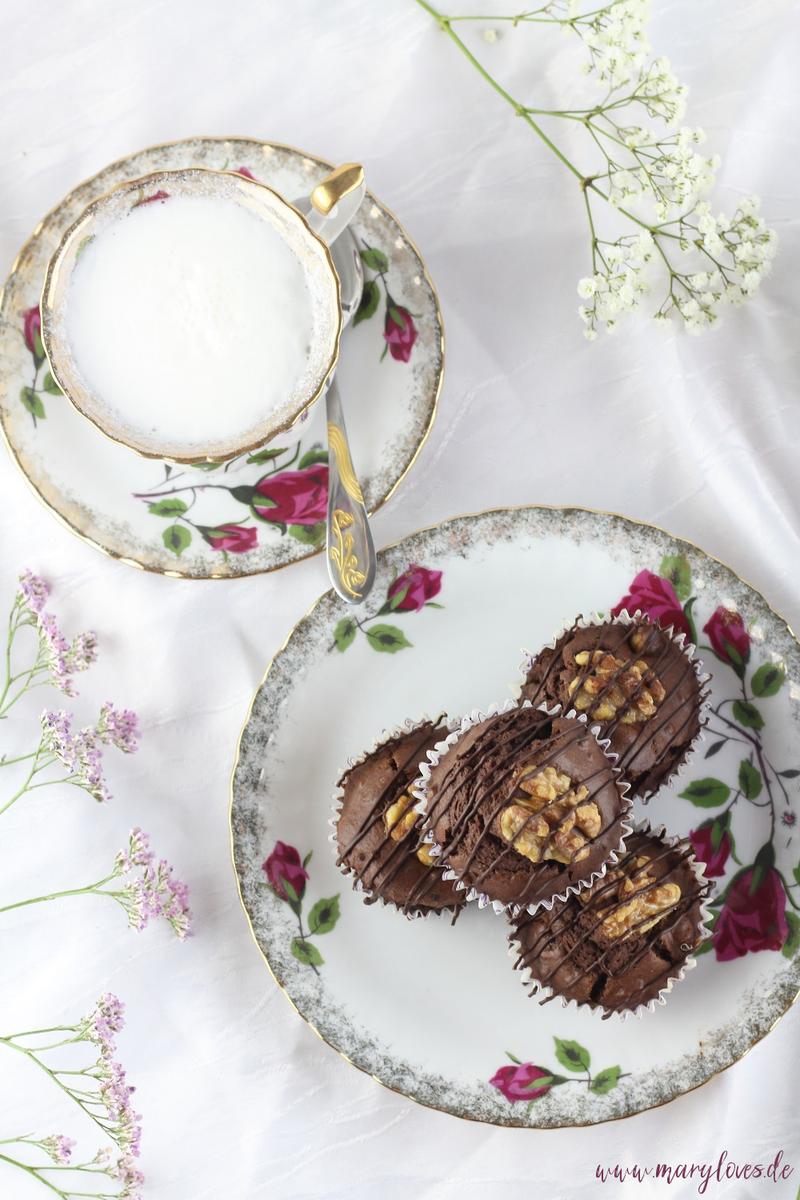 Rezeptbild: Walnuss-Schoko-Muffins mit Ahornsirup
