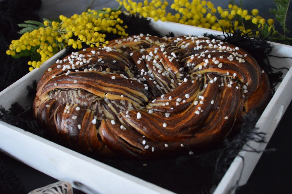 Rezeptbild: Schoko Hefe Zopf