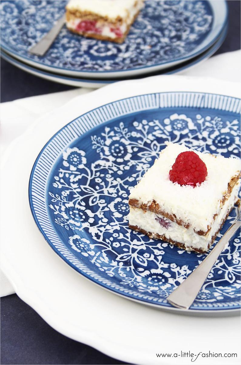 Rezeptbild: Schnelle Butterkeks-Quark-Schnitten