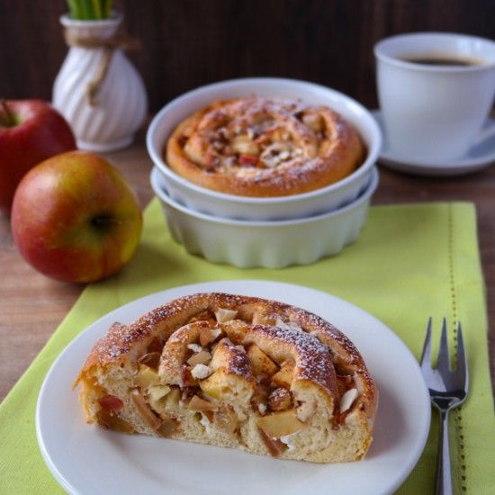 Rezeptbild: Apfel-Quark-Schnecken