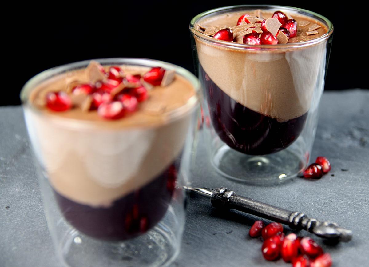 Rezeptbild: Granatapfel Schokoduett