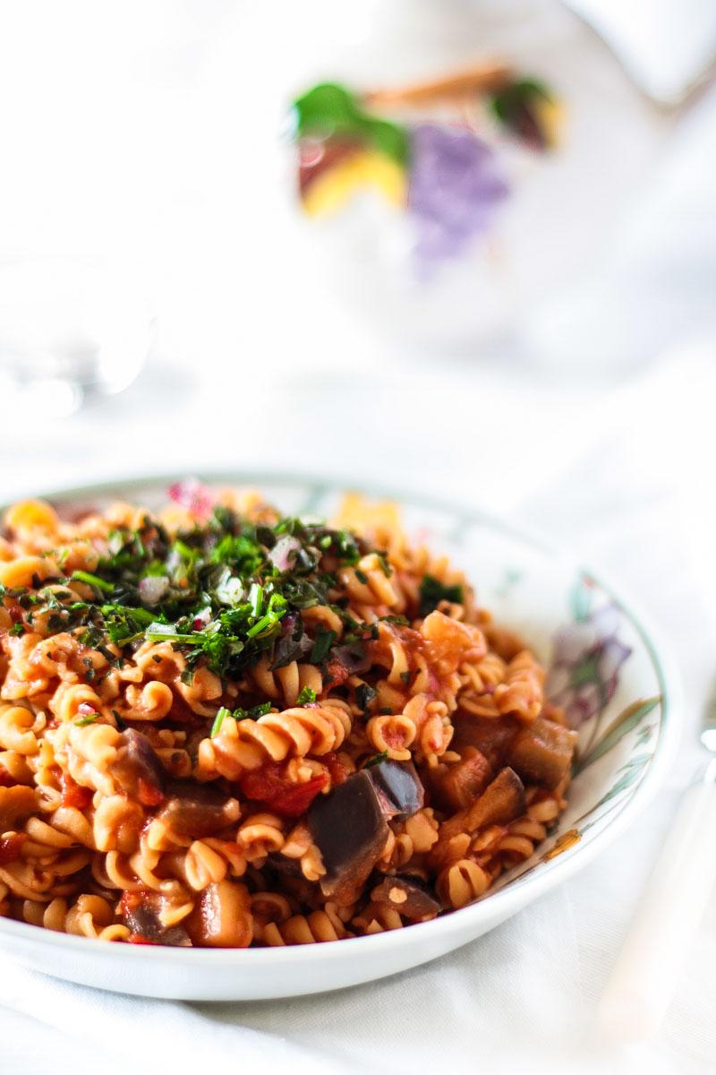 Rezeptbild: Low Carb One-Pot Kichererbsen Pasta