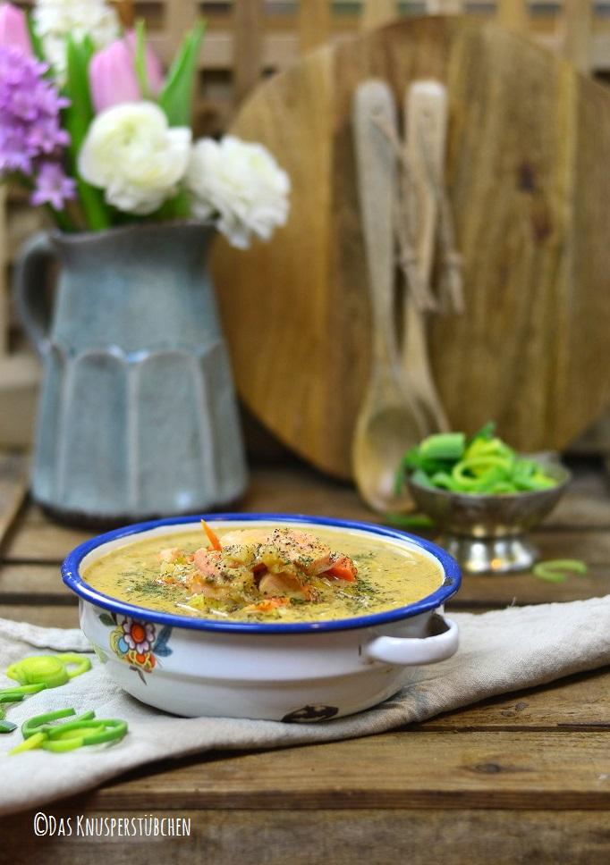 Rezeptbild: Lachs-Lauch-Chowder