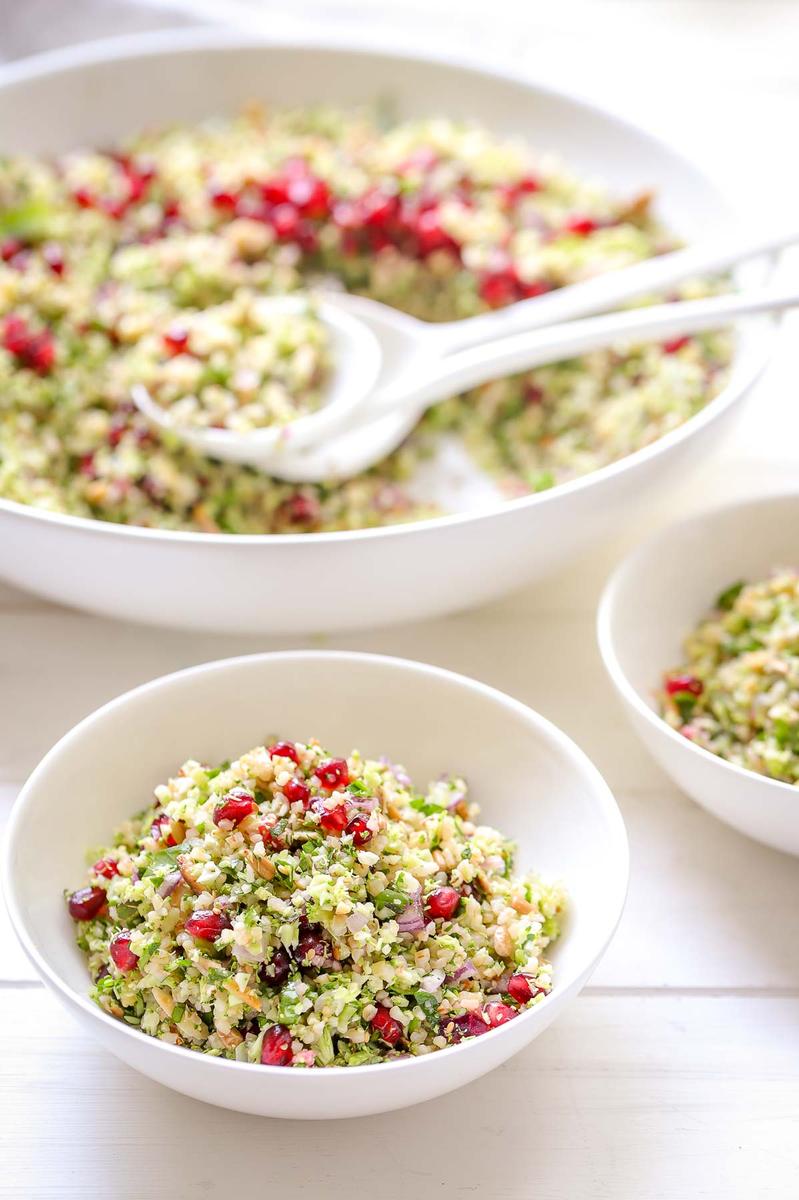 Rezeptbild: Brokkoli Taboulé mit gerösteten Nüssen