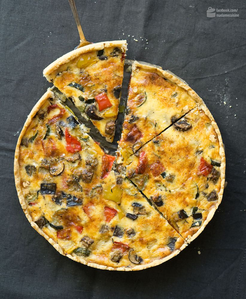 Rezeptbild: Ratatouile-Quiche (Gemüsekuchen)
