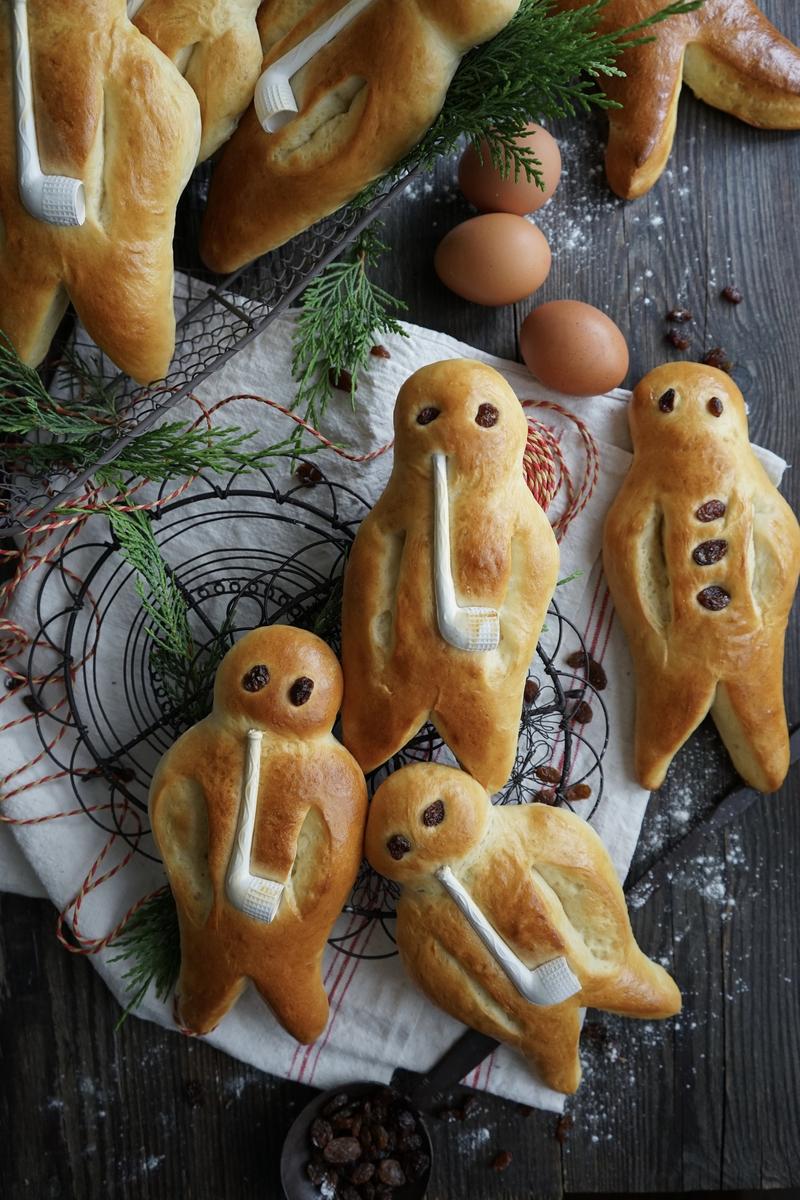 Rezeptbild: Weckmänner aus Hefeteig