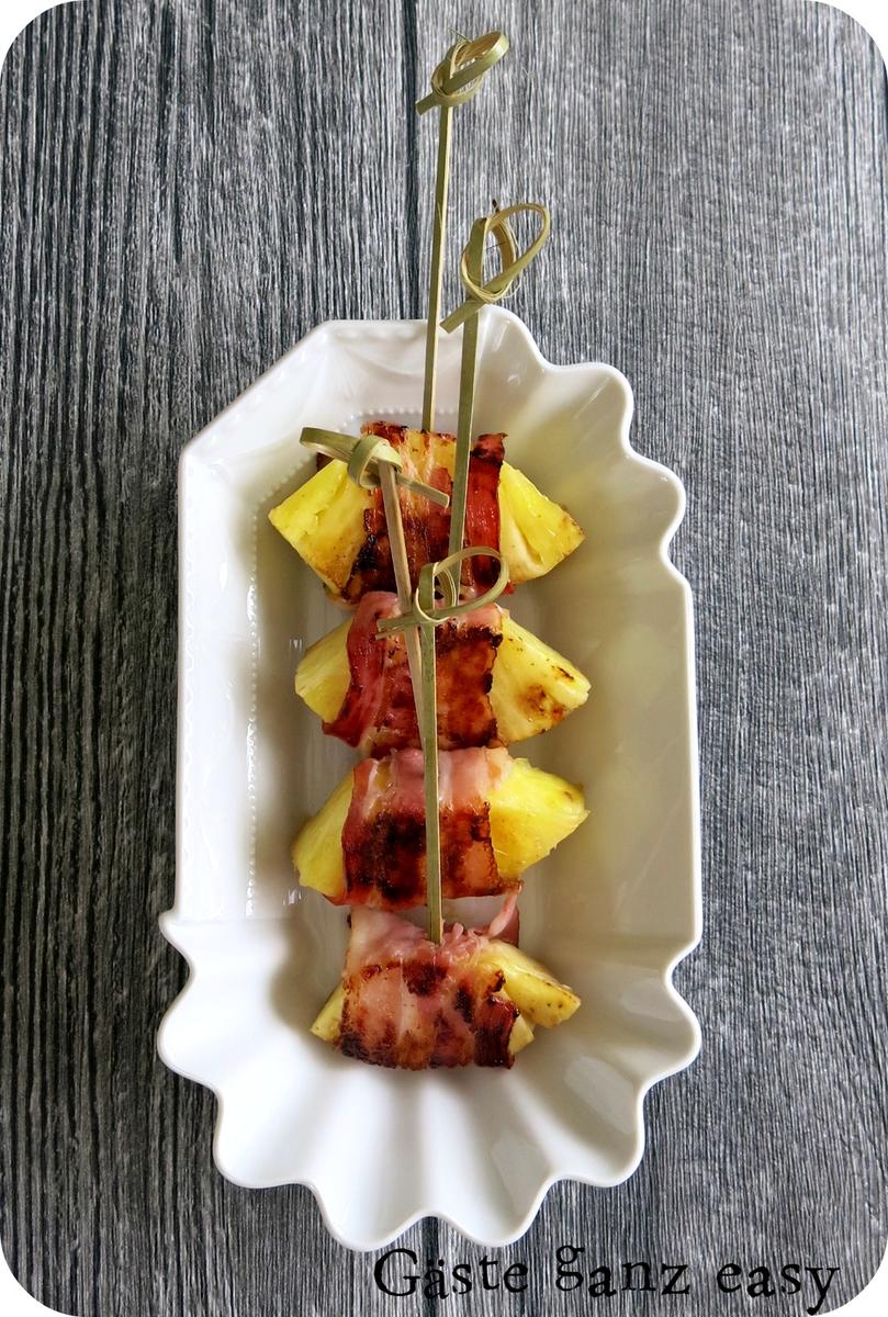 Rezeptbild: Ananas im Speckmantel