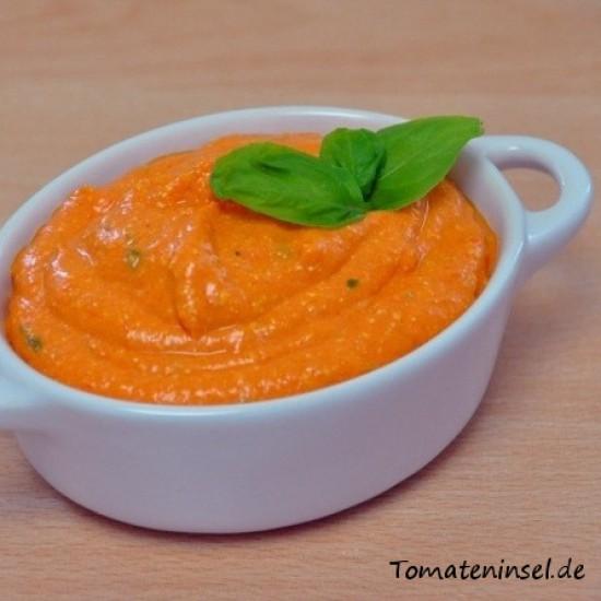 Rezeptbild: Paprika-Feta-Brotaufstrich