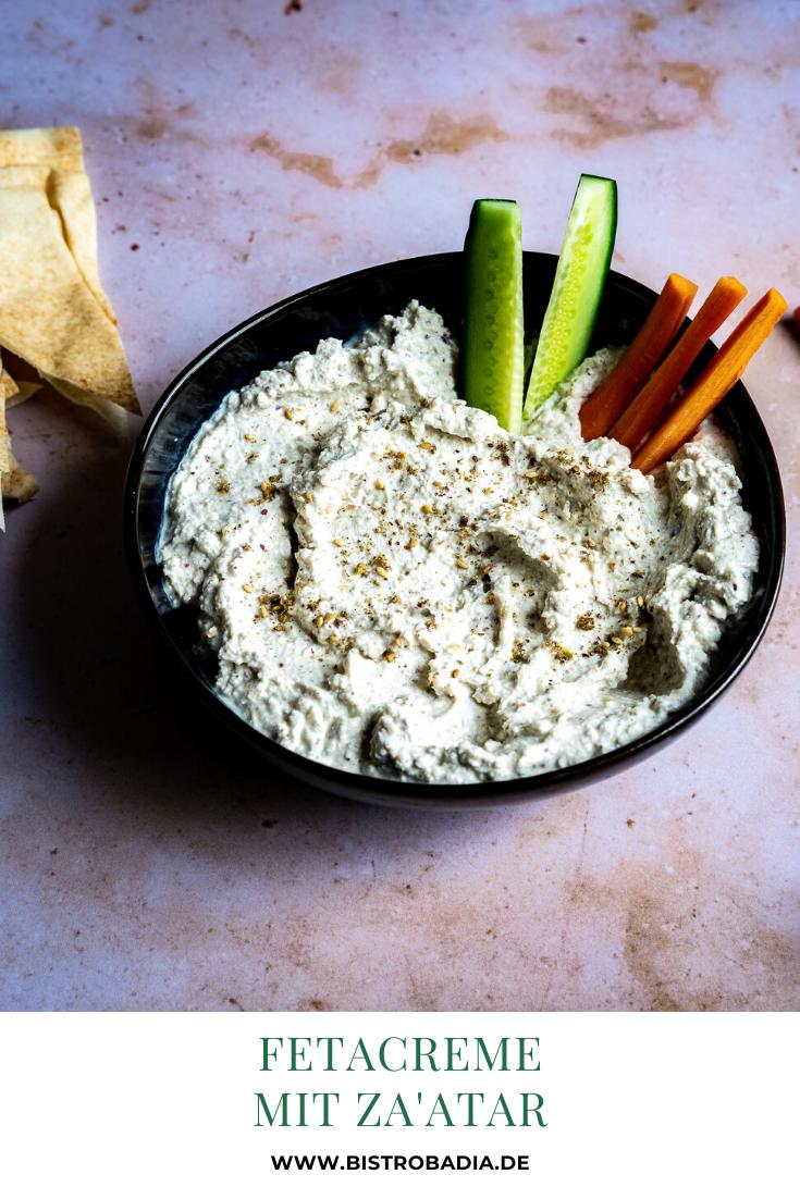 Rezeptbild: Fetacreme mit Za'atar