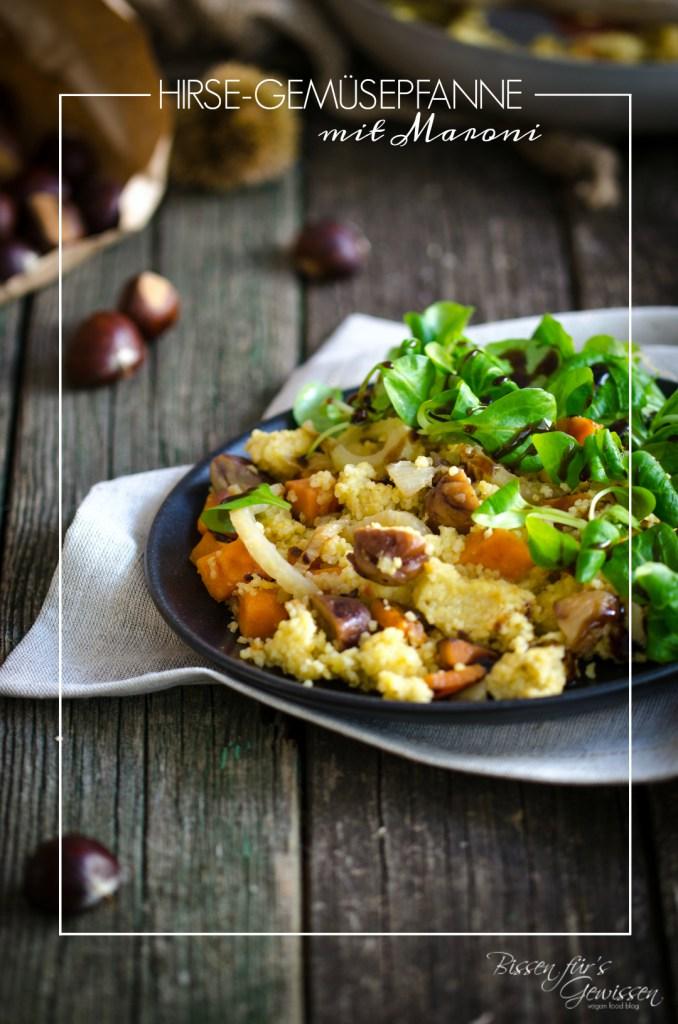 Rezeptbild: Hirse-Gemüsepfanne mit Maroni