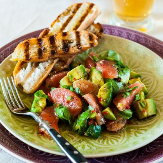 Rezeptbild: Avocado-Grapefruit-Salat