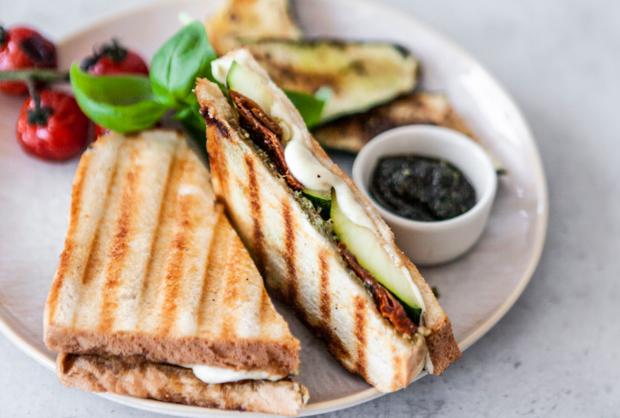 Rezeptbild: Vegetarische Panini vom Grill