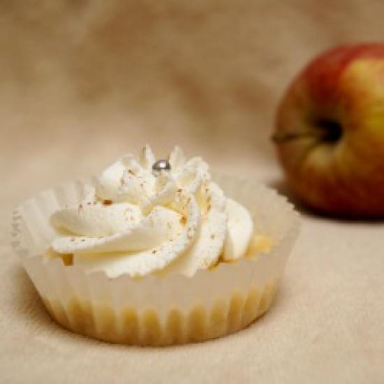 Rezeptbild: Apfelmuffins mit Sahnetopping