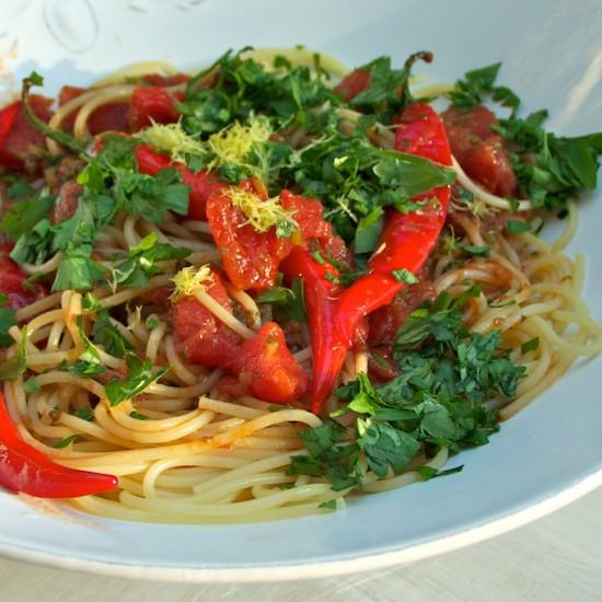 Rezeptbild: Spagetthi Vodka Arrabiata