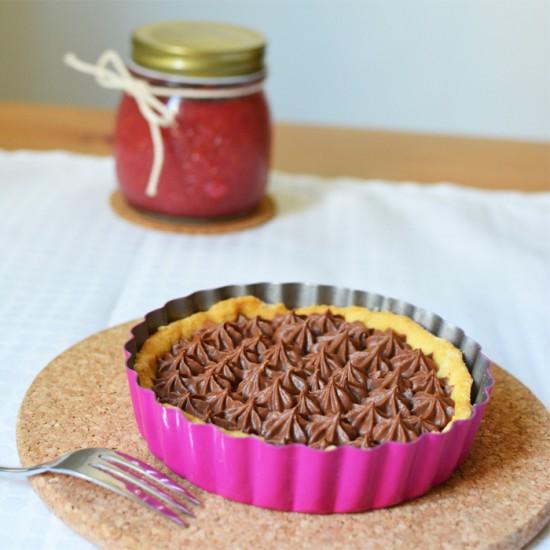 Rezeptbild: Rhabarber-Schoko-Tartelettes