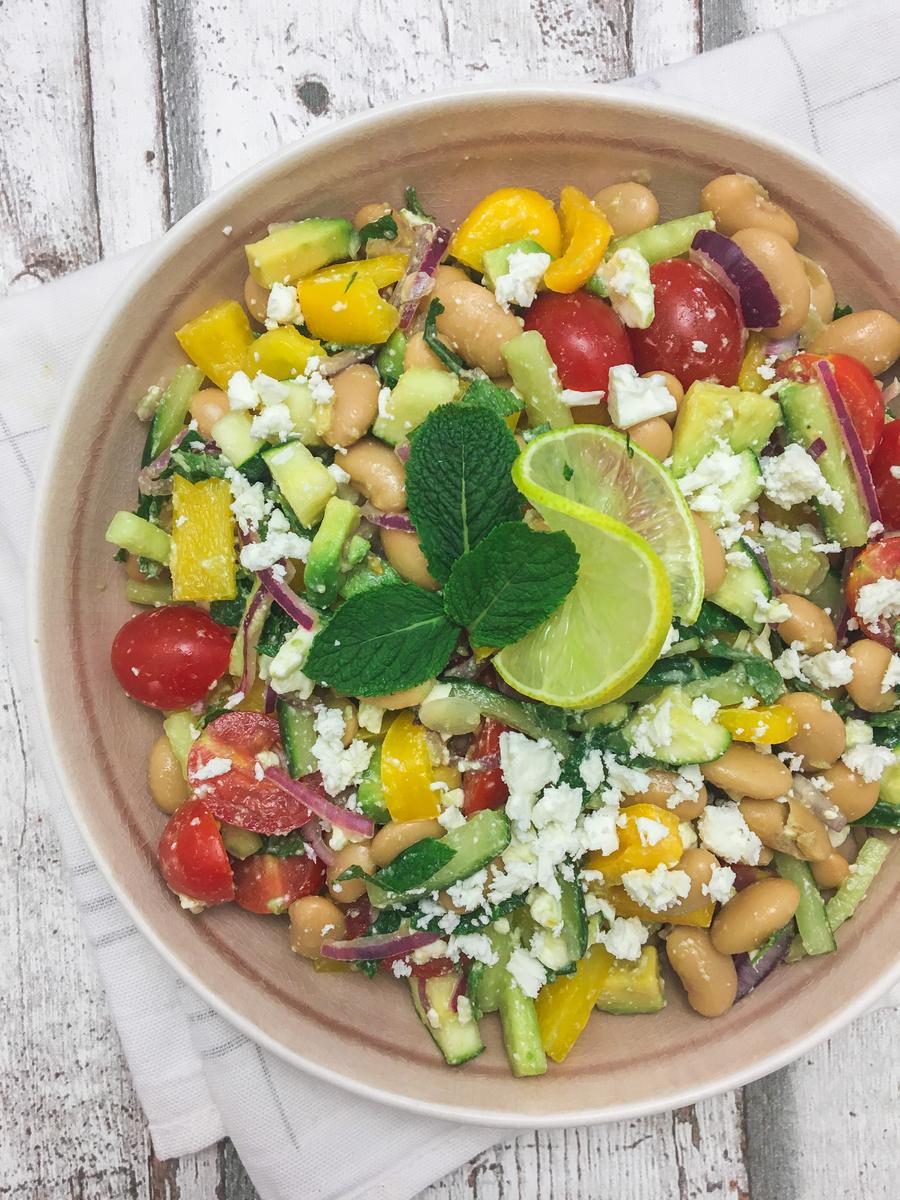 Rezeptbild: Sommersalat mit weißen Bohnen
