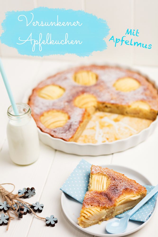 Rezeptbild: Versunkener Apfelkuchen mit Apfelmus
