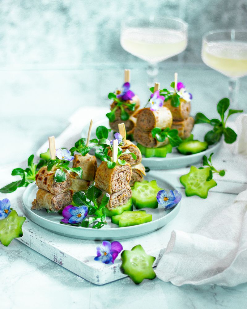 Rezeptbild: Wegetarische Pasteten - Röllchen