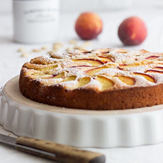 Rezeptbild: Zitronen-Pfirsich-Kuchen