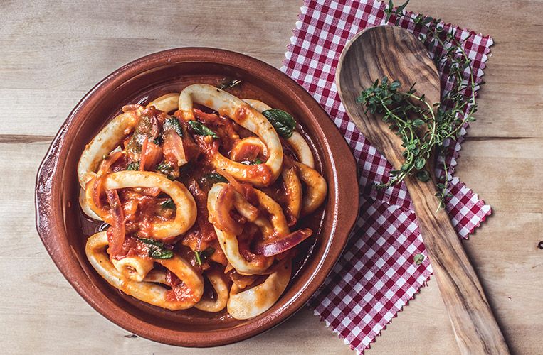 Rezeptbild: Calamares encebollados