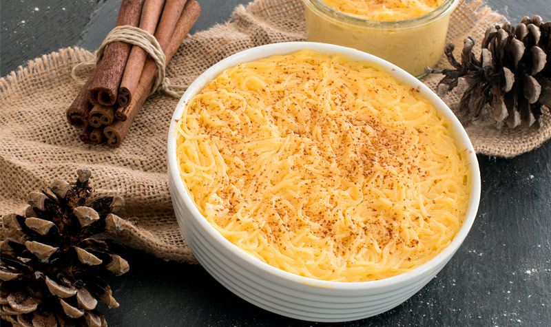 Rezeptbild: Aletria Doce (Portugiesische Weihnachtsnudeln)