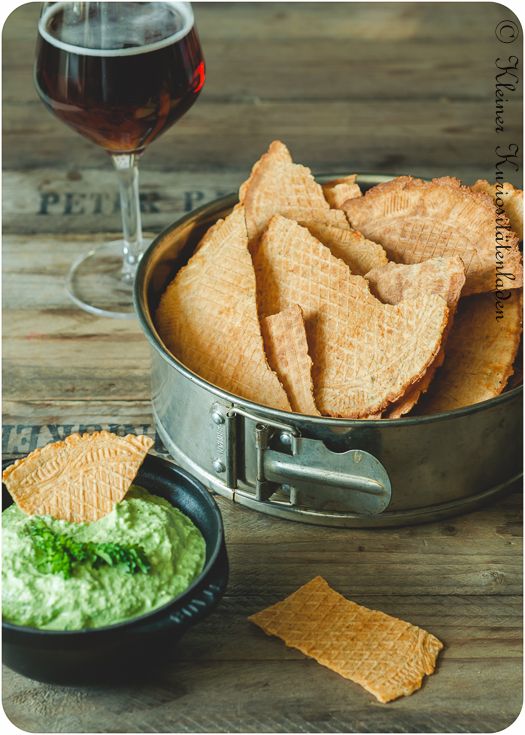 Rezeptbild: Käse-Bier-Knabberwaffeln