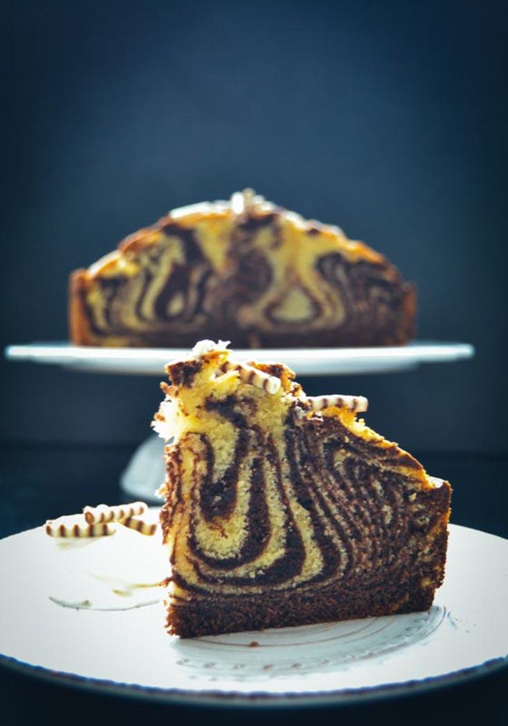 Rezeptbild: Zebrakuchen ein tierisch guter Marmorkuchen